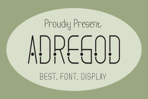 Adregod Font: Bold and Unique