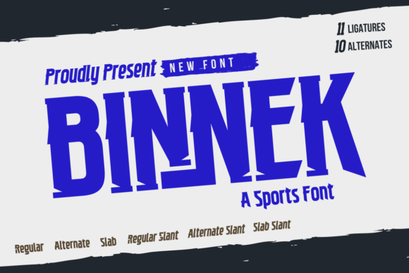 Binnek: A Bold Font for Sports Branding