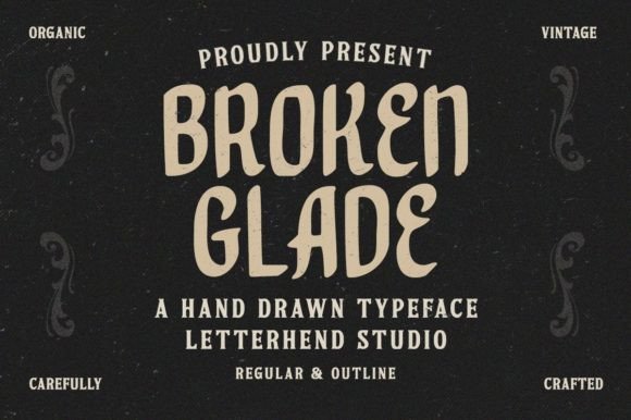Broken Glade Font for Web Design