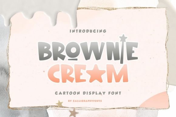 Brownie Cream Font for Web Design