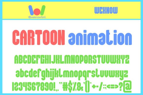 Cartoon Animation Font for Business Branding