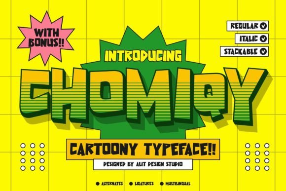 Chomiqy: A Funky Display Font for Web Design