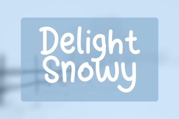 Delight Snow: A Font for Creative Branding