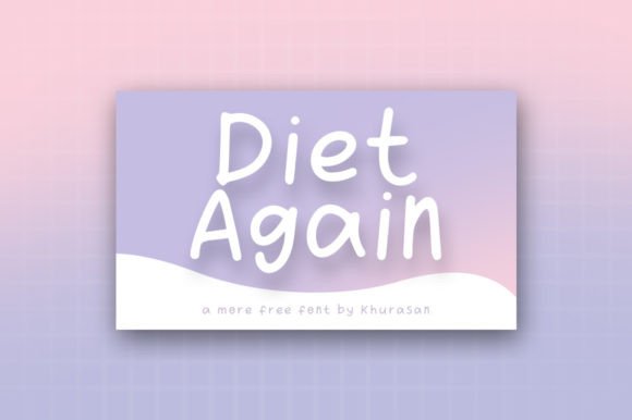 Diet Again Font for Web Design