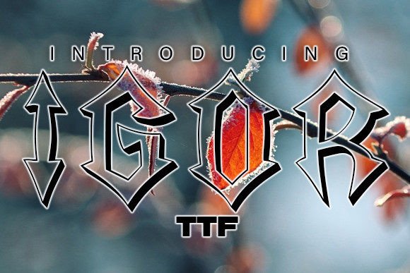 Igor Font Download
