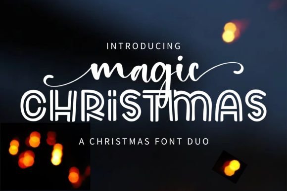 Magic Christmas Duo Font for Bold Campaigns