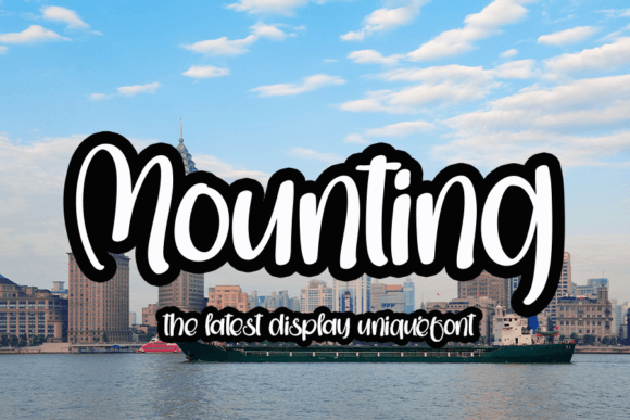 Mounting: A Display Font for Elegant Campaigns