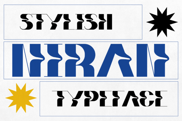 Niran: A Groovy Display Font