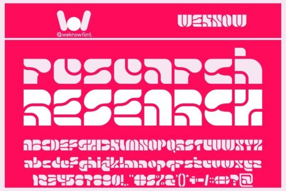 Research Font for Web Design