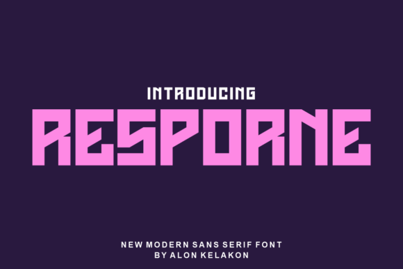 Resporne Font for Creative Projects