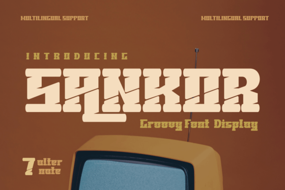 Sankor: A Bold Display Font for Business Branding