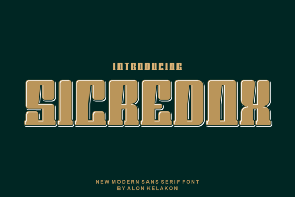 Sicredox: Modern Display Font