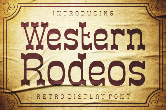 Western Rodeos Font for Business Branding