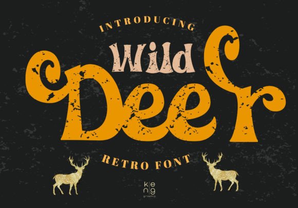 Wild Deer Font for Vintage Branding